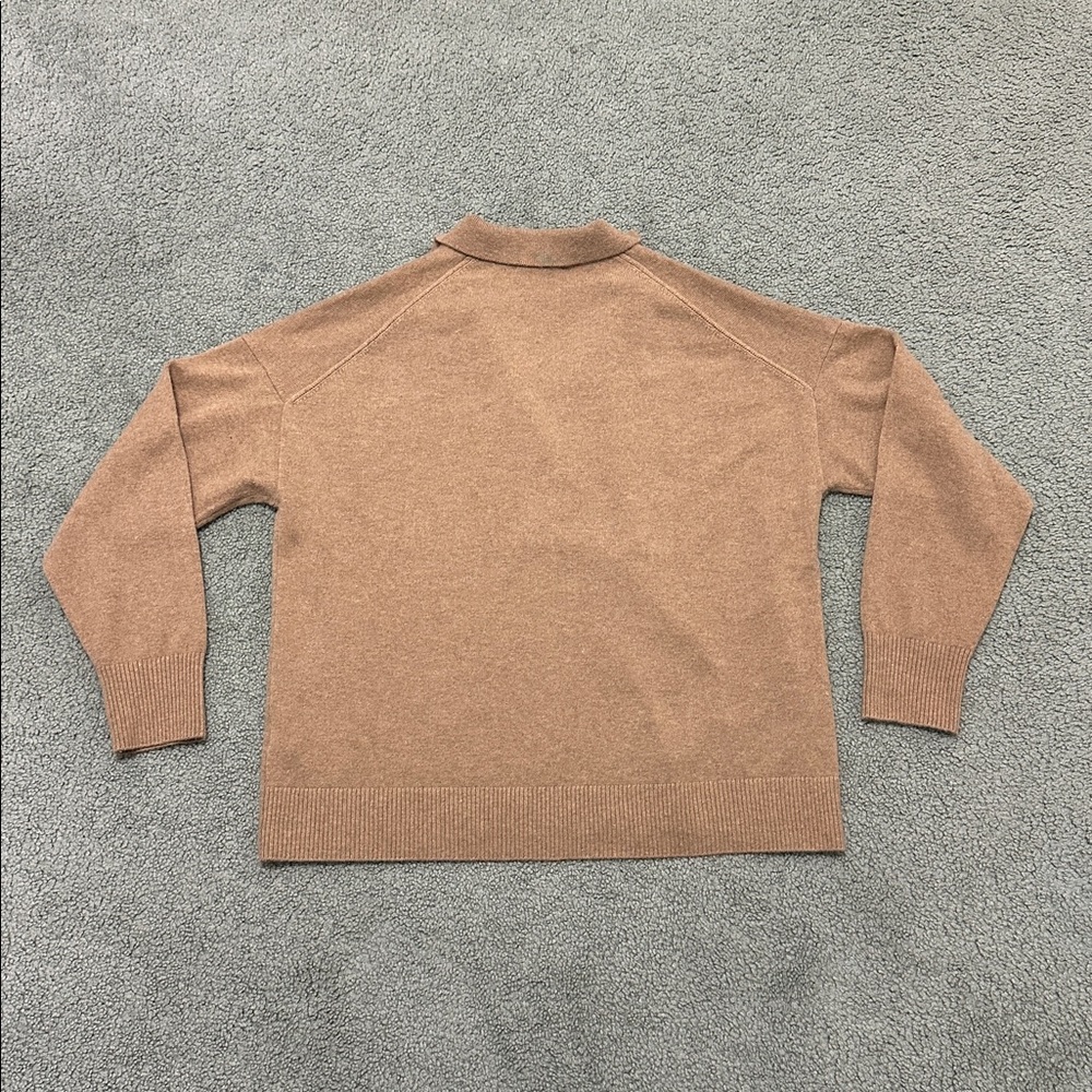 Quince Mongolian Cashmere Polo Sweater Size XL - Picture 4 of 7
